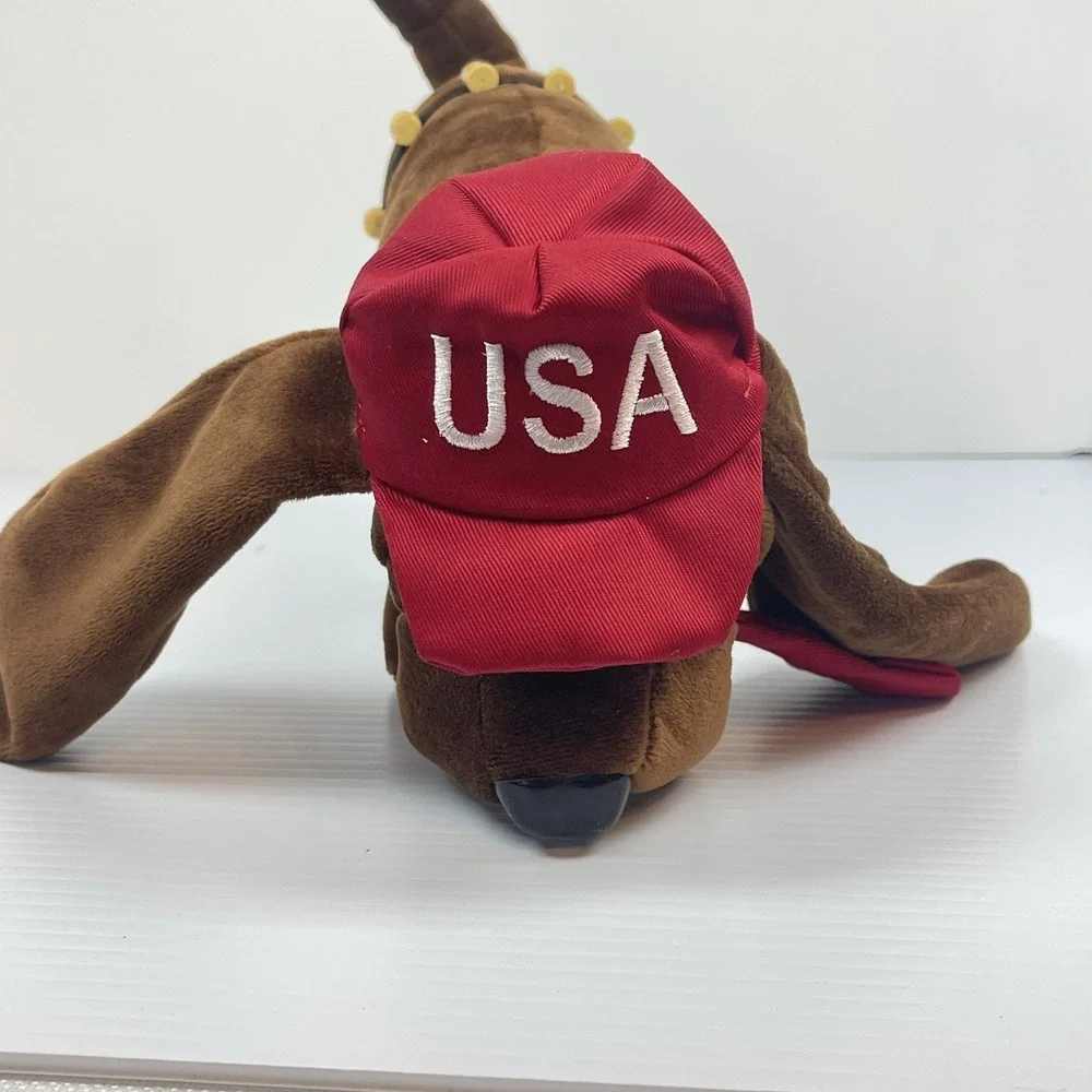 Donald Trump Presidential Pooch Plush Toy Stuffed Dog USA Hat 2nd Amendment Wall